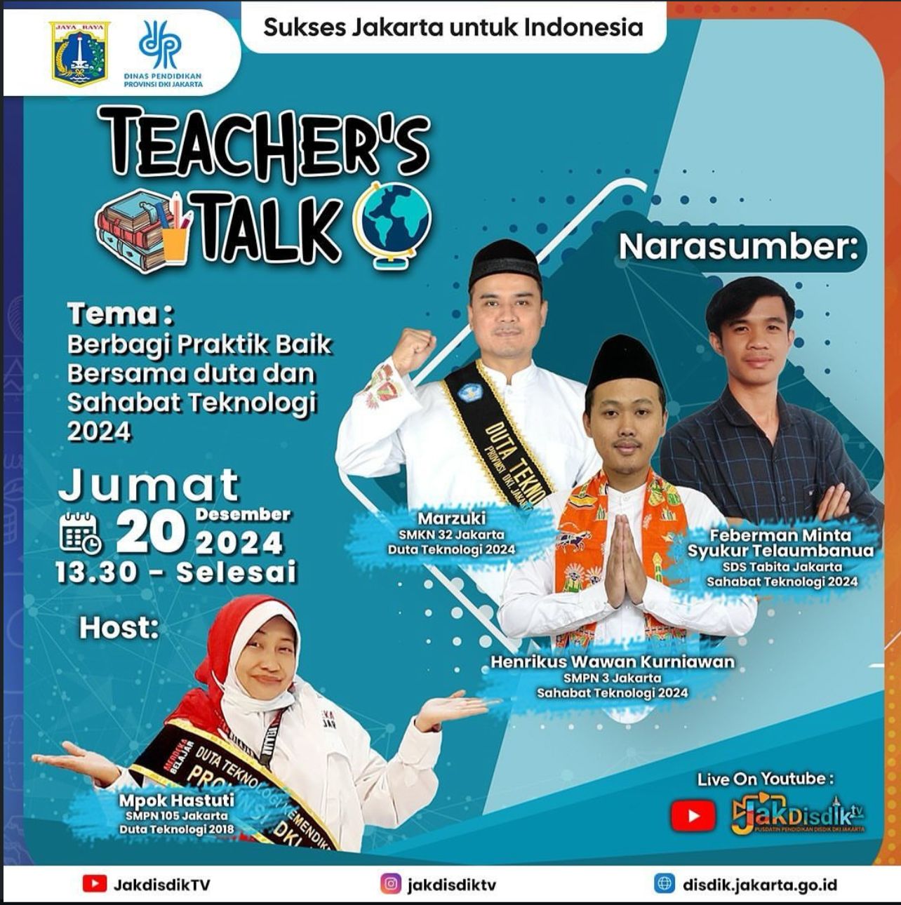 Henrikus Wawan Kurniawan Menjadi Narasumber Podcast Teacher Talk 2024